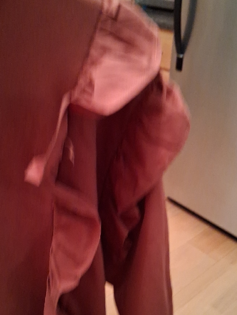 Ruffle-Front Sweatshirt in Rust - Picture 4 of 10